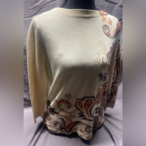 Talbots lightweight Spring Sweater LOT 6 sz M - cashmere merino wool - Picture 9 of 14